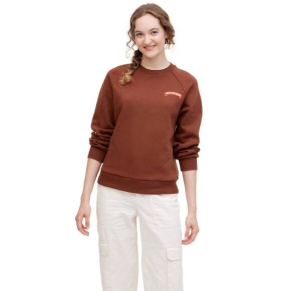 The Cuddle Collab Women's "best In Show" Crewneck Sweatshirt Brown Size Medium - Picture 1 of 6